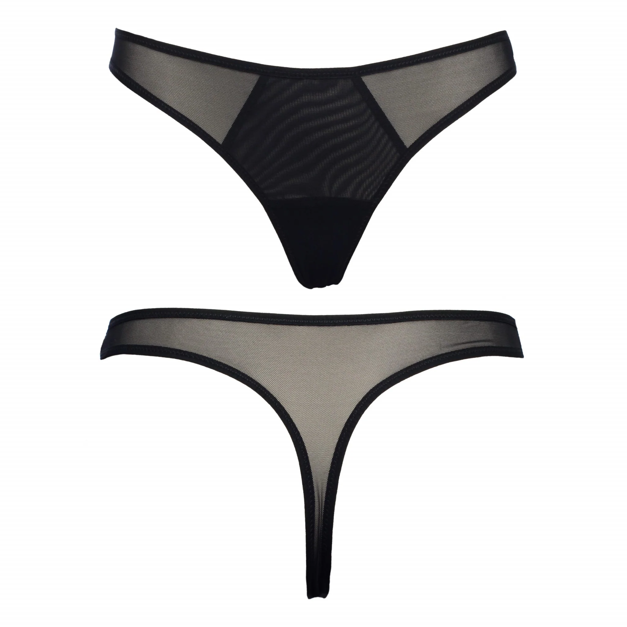 Black Mesh Thong - Image 3