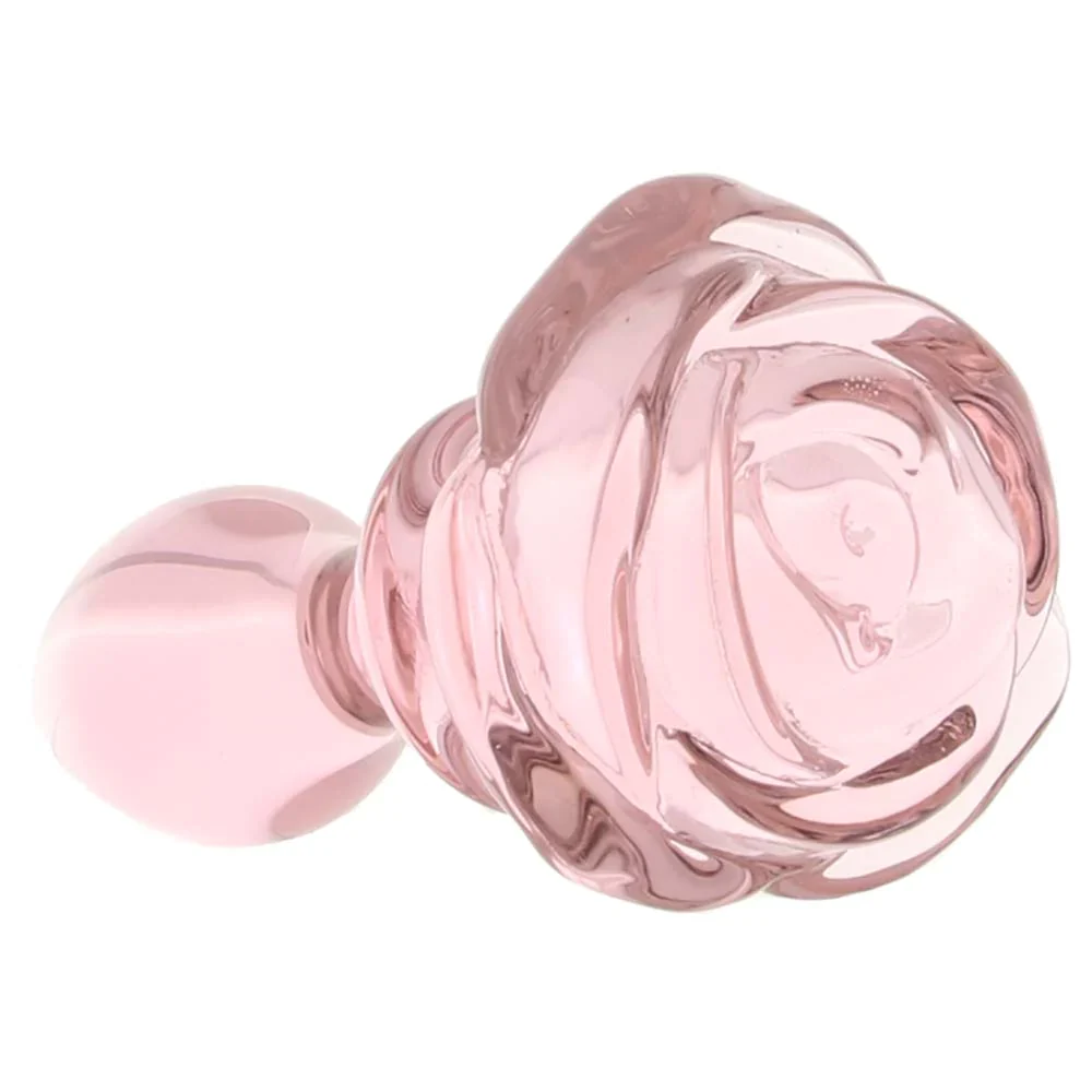 Booty Sparks Rose Glass Plug - Image 3