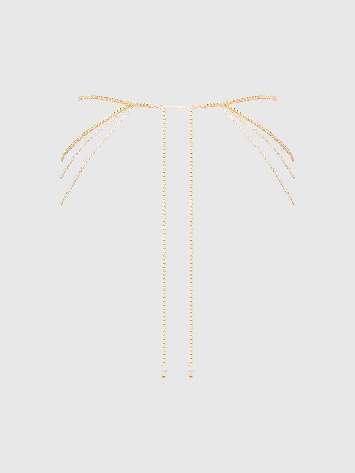 Chain Draped G-String in Gold - Image 6