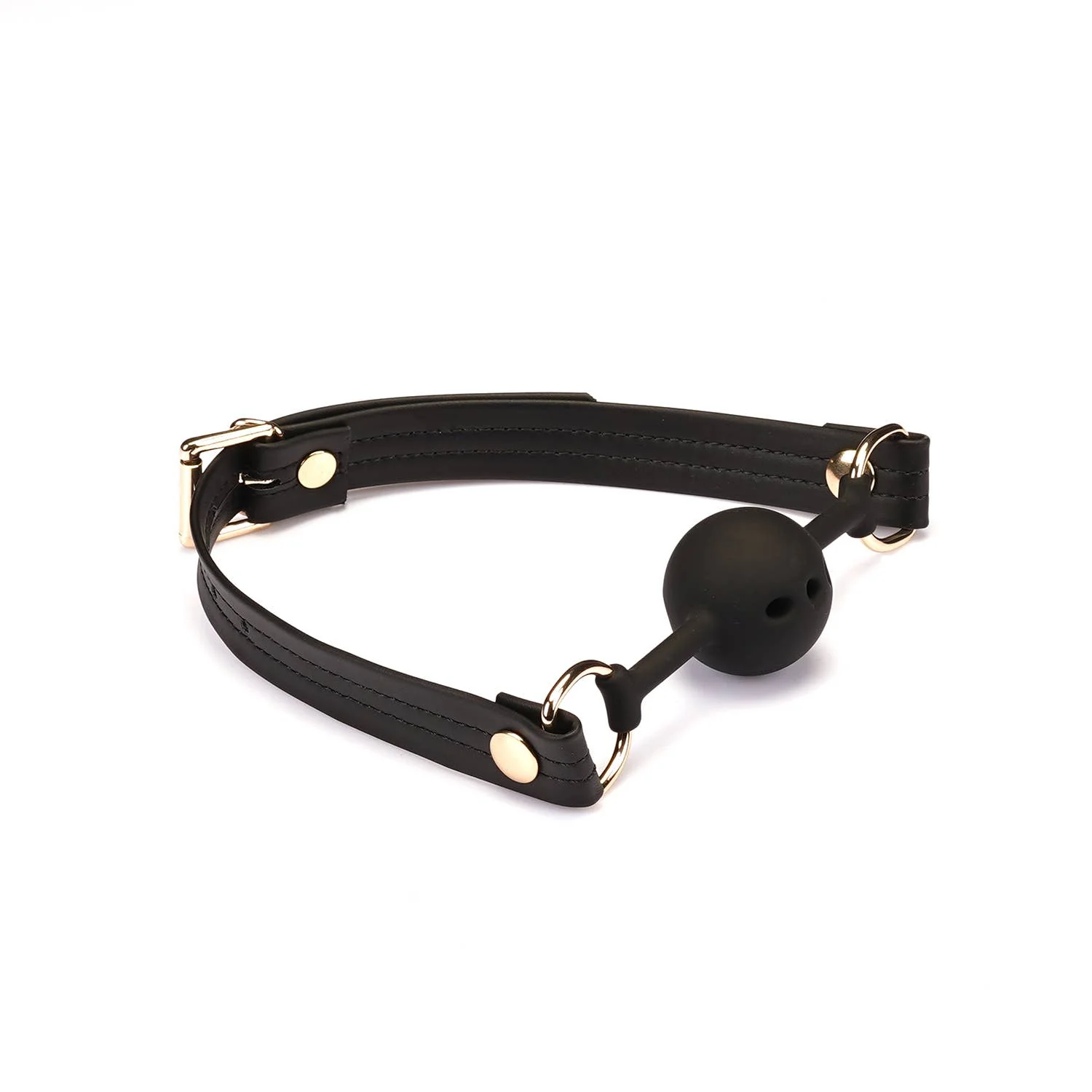 Dark Candy Black Vegan Leather Ball Gag
