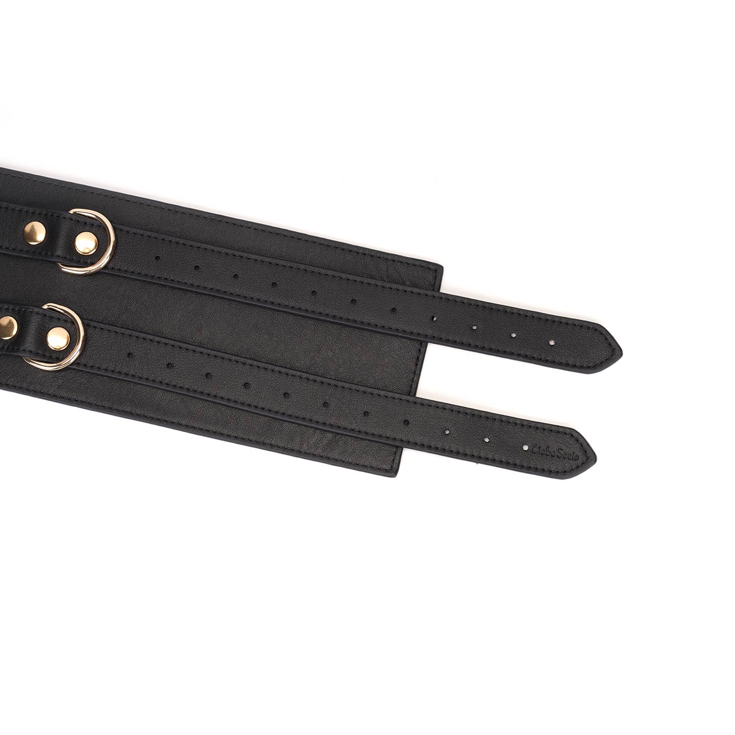 Dark Secret Black Leather Waist Cuff M - Image 4