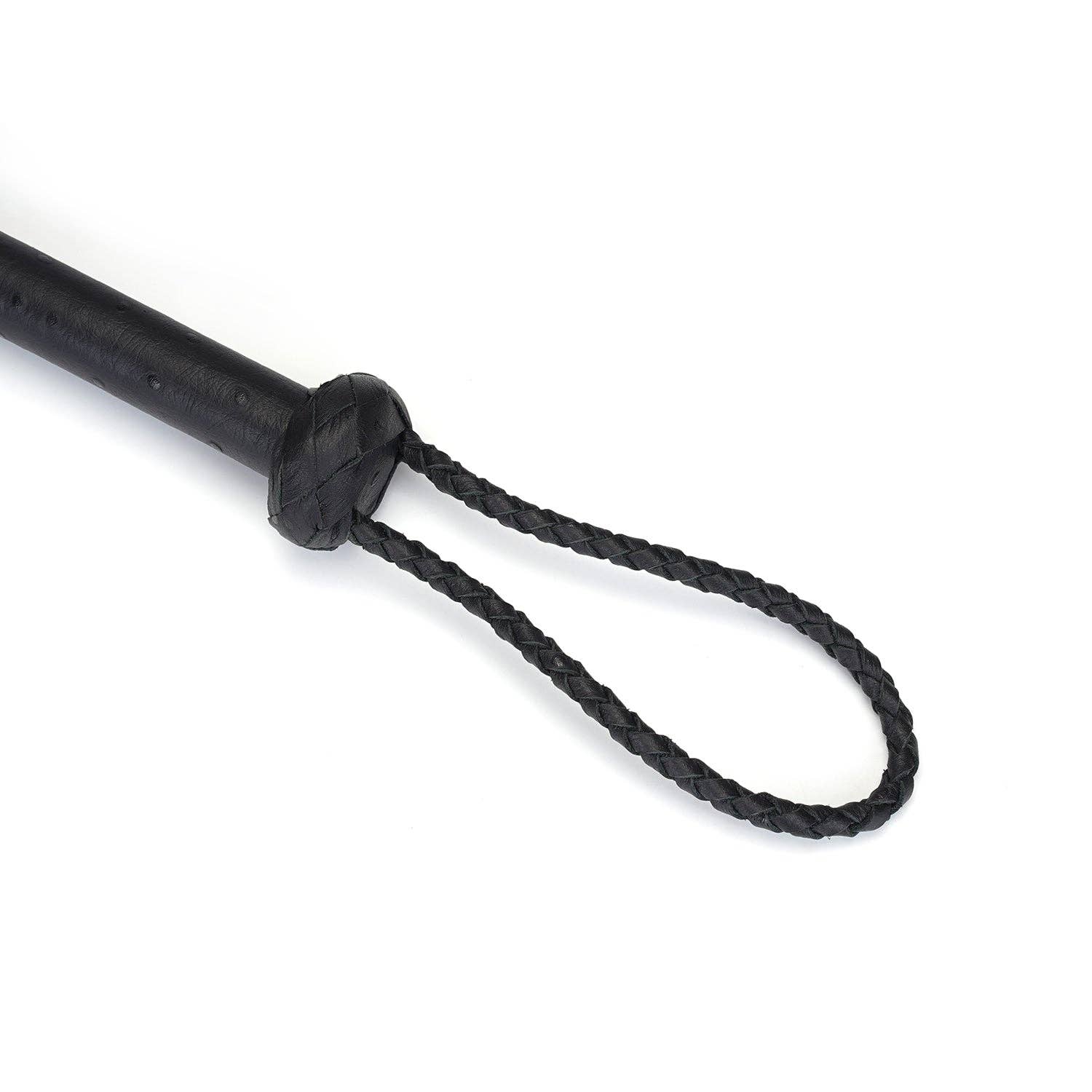 Demon's Kiss Black Leather Cat O' Nine Spanking Whip - Image 3