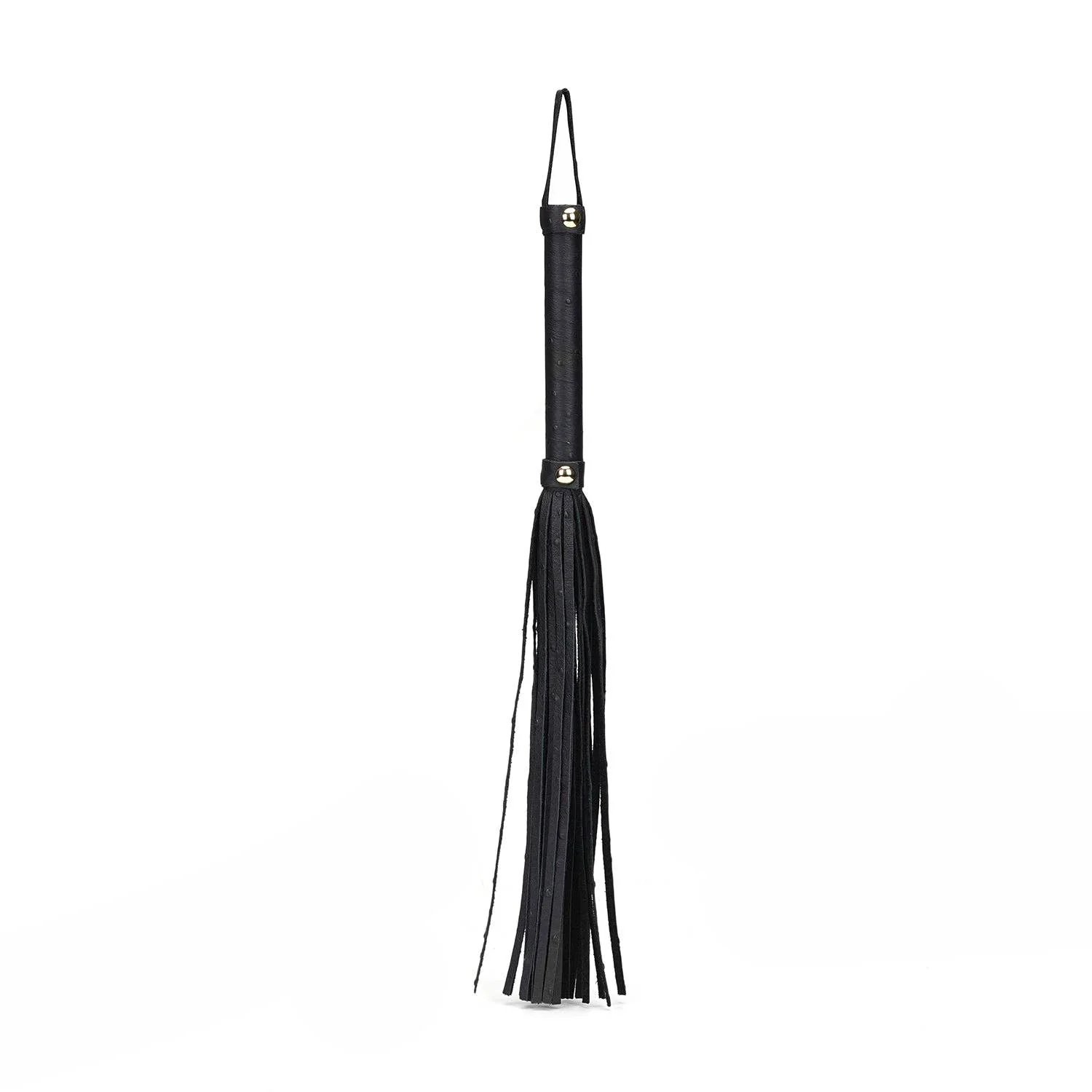 Demon's Kiss Black Leather Flogger Whip - Image 2