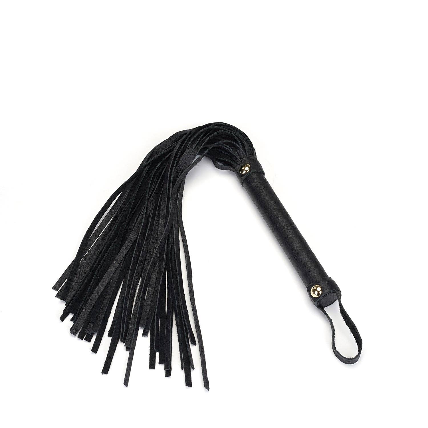 Demon's Kiss Black Leather Flogger Whip - Image 3