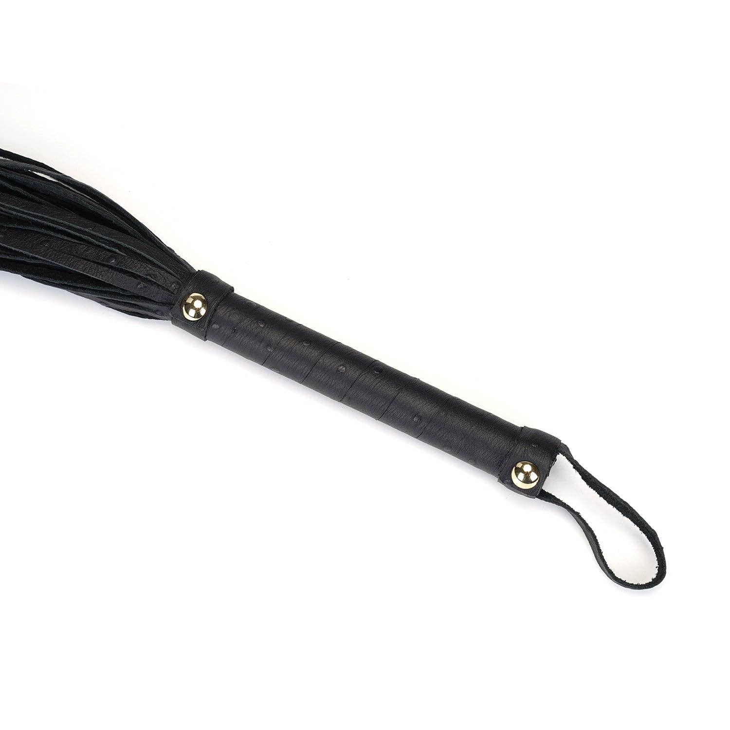 Demon's Kiss Black Leather Flogger Whip - Image 4