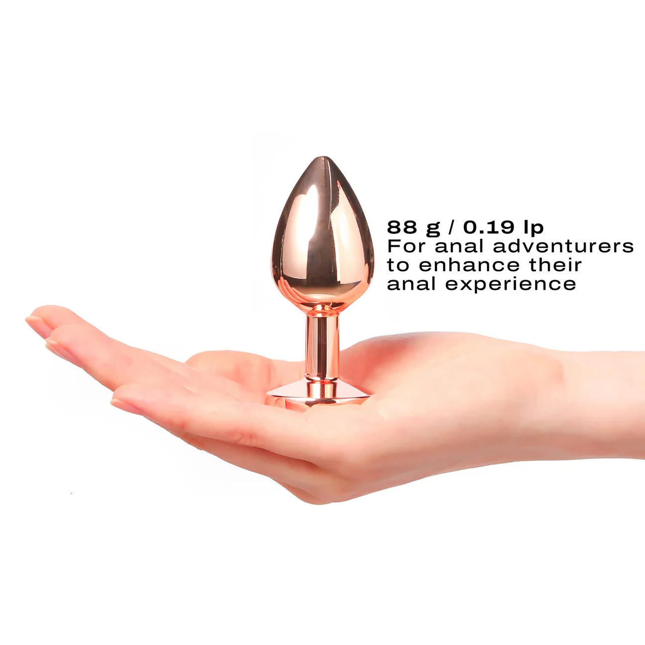 Dorcel Rose Gold Diamond Plug Size Medium - Image 3