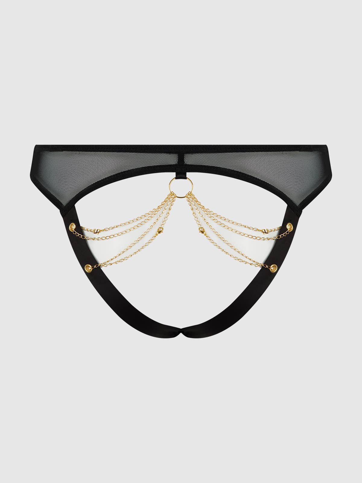 Eve Mesh & Chain Open Back Hipster - Image 8