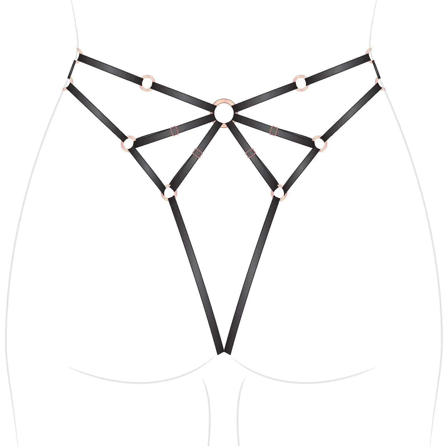 Frisson Harness Panty Black - Image 2