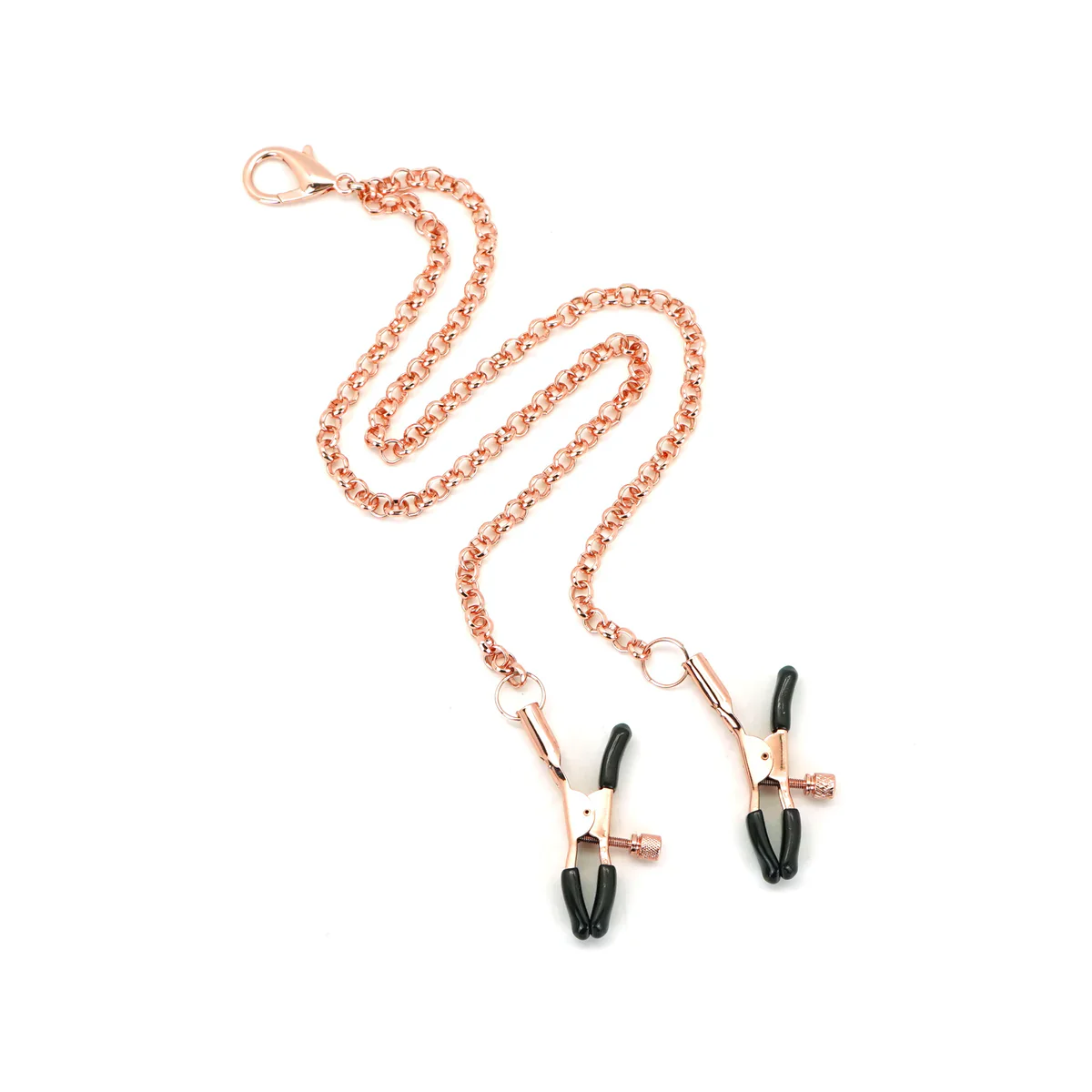 Rose Gold Memory Collar with Nipple Clamps - Image 4