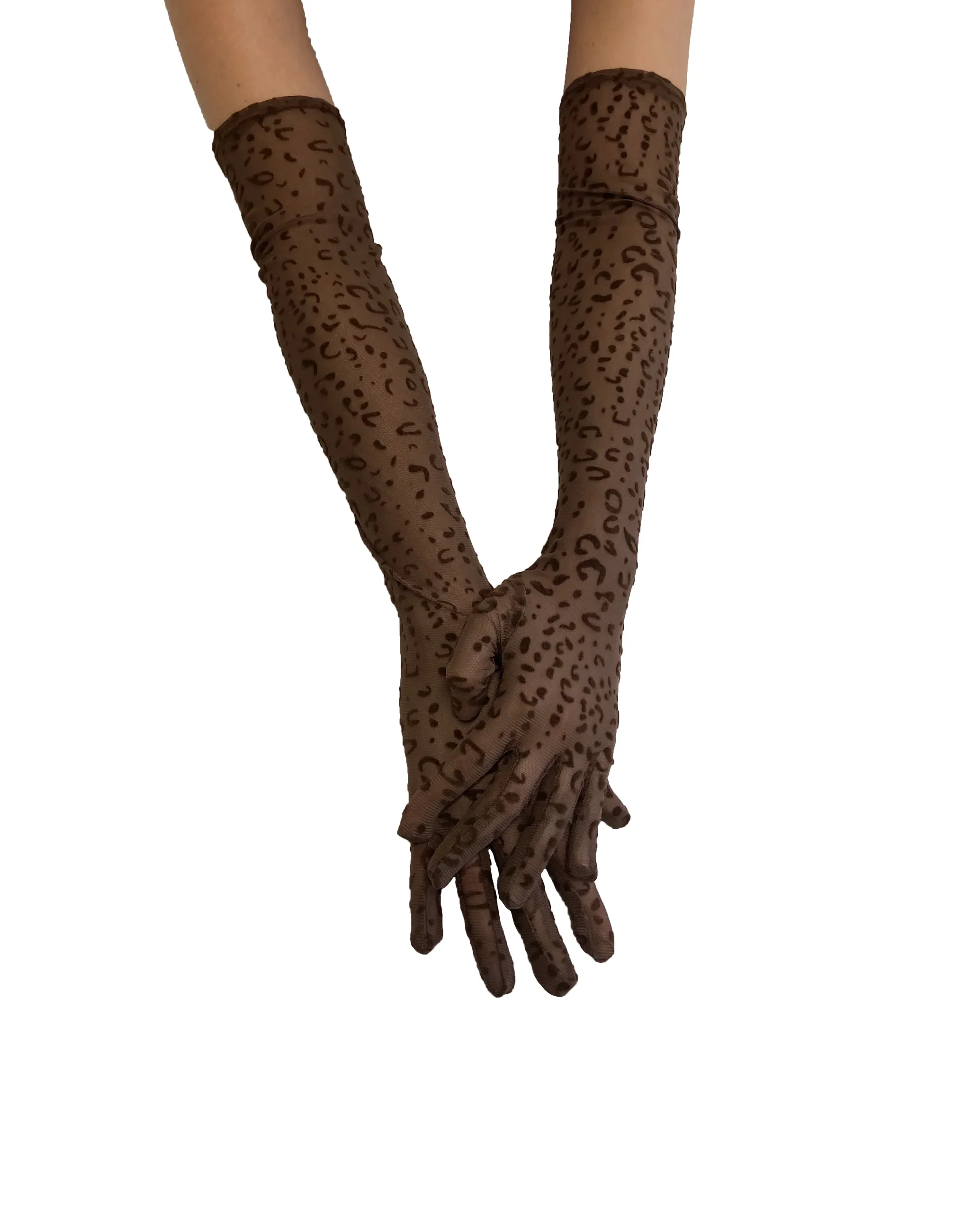 Sheer Leopard Gloves - Image 2