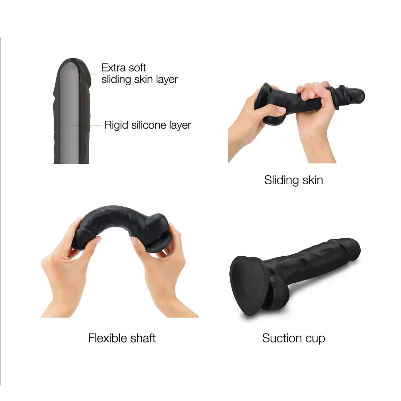 Sliding Skin Realistic Dildo Size XXL - Image 2