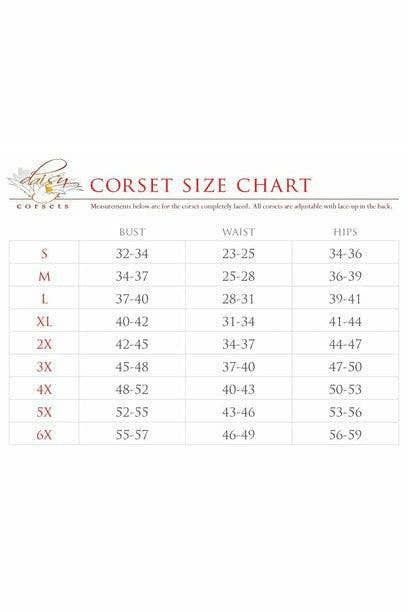 Top Drawer Black Faux Leather Double Steel Boned Curvy Cut Waist Cincher Corset - Image 3