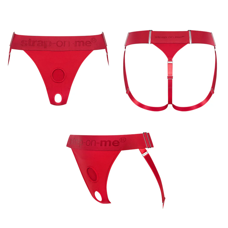 Unique Lingerie Harness in Red - Image 5