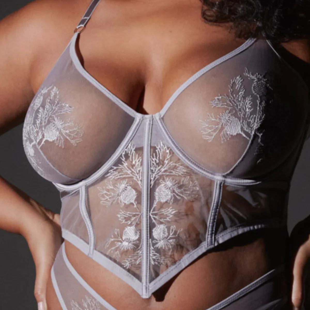Verona Bodice in Mercury - Image 4