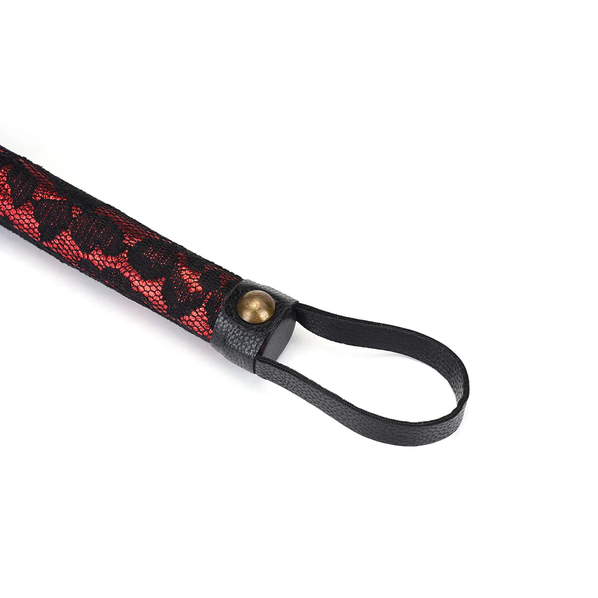 Victorian Garden Lace and Vegan Leather Flogger - Image 4