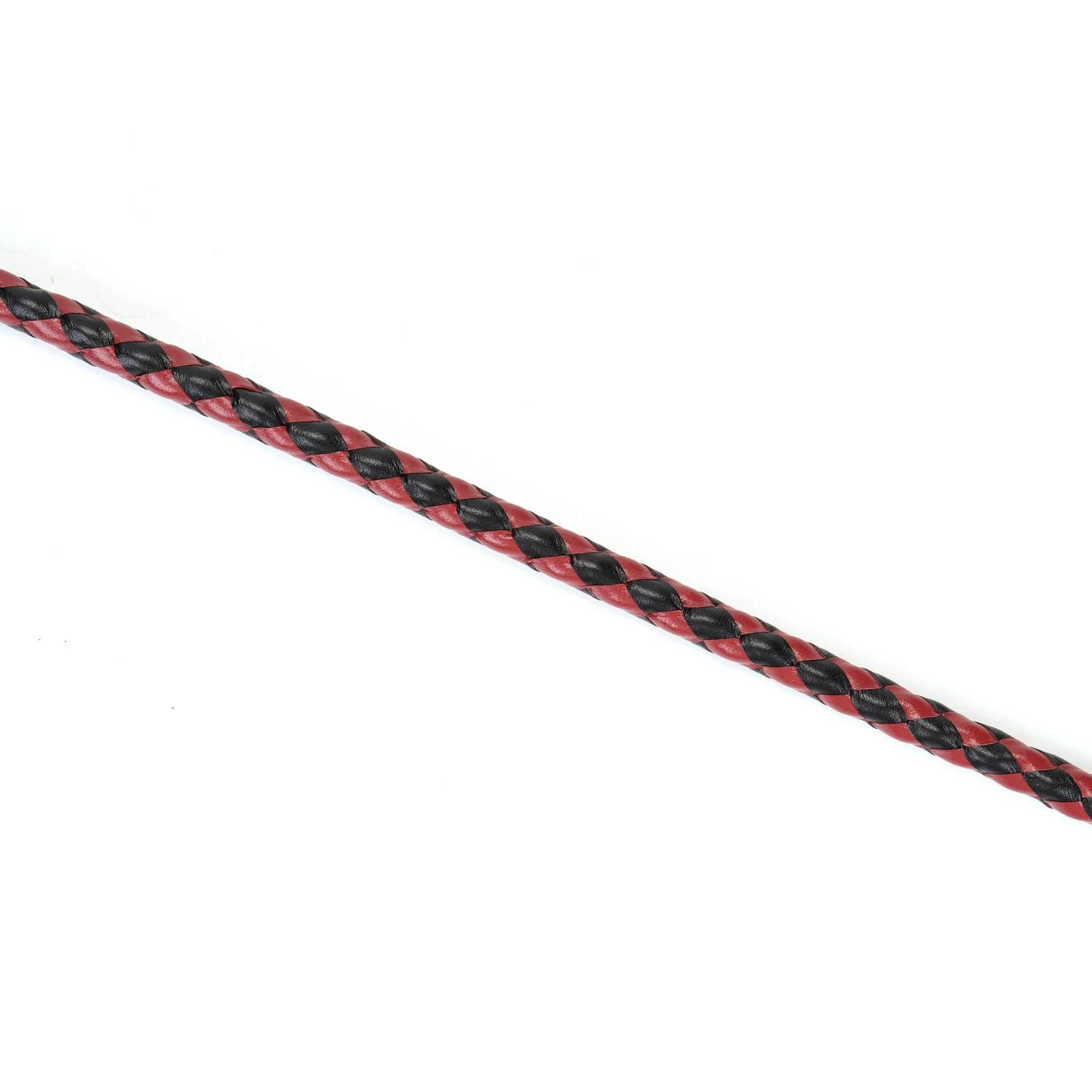 Wine Red Leather Bull Whip 102cm Luxury Leather Whip - Image 4