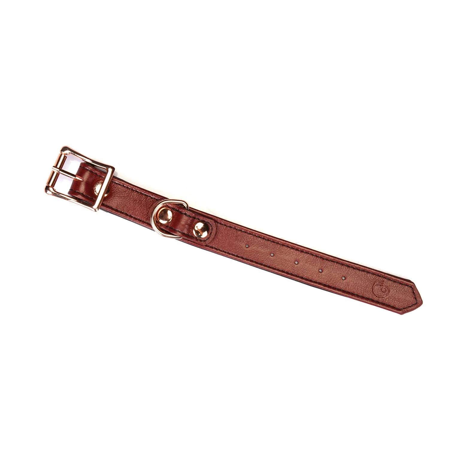 Wine Red Leather Collar and Wrist Restraints Harness - Image 4